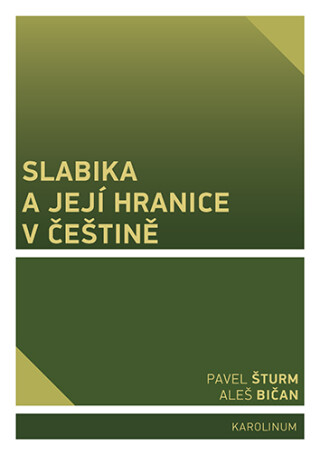 Slabika a její hranice v češtině - Aleš Bičan,Pavel Šturm