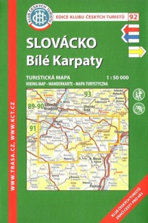 Slovácko-Bílé Karpaty /KČT 92 1:50T Turistická mapa - neuveden