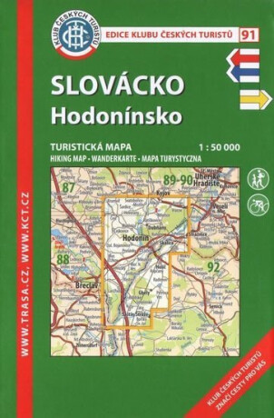 KČT 91 Slovácko, Hodonínsko 1:50 000 / Turistická mapa, 5. vydání 2018 - neuveden