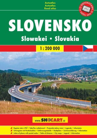 Slovensko 1:200 000 / autoatlas (A5, spirála) - neuveden