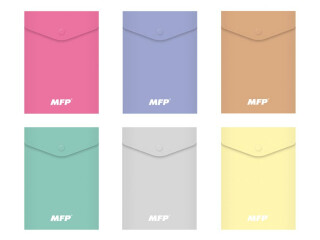 Složka M druk A6 PP vertikální pastel mix - 