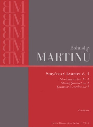 Smyčcový kvartet č. 4 - Bohuslav Martinů