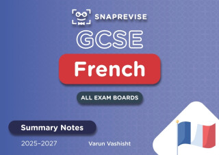 SnapRevise GCSE French Summary Notes - 