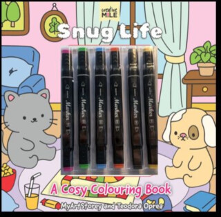 Snug Life: A Cosy Colouring Book and Markers - MyArtStorey