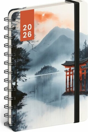 Spirálový 18 měsíční diář Petito Japonsko 2025/2026