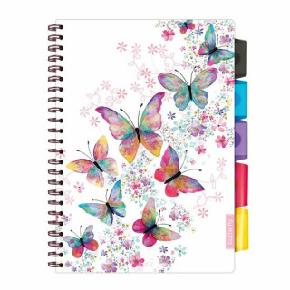 Spirálový sešit A4 s pořadačem Butterfly - neuveden