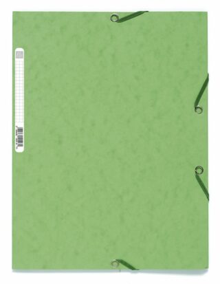 Spisové desky s gumičkou A4 prešpán 400 g/m2 - světle zelené - neuveden
