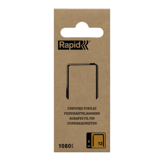 Sponky / drátky Rapid 13/8 mm 1080ks v papírovém blistru - 