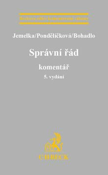 Správní řád Komentář 5. vydání - Luboš Jemelka,Klára Pondělíčková,David Bohadlo