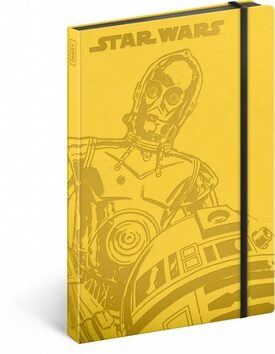 Notes - Star Wars/Droids, linkovaný, 13 x 21 cm - neuveden