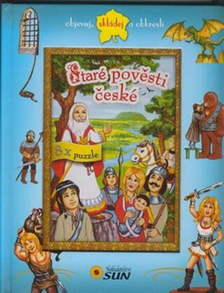 Staré pověsti české - 8x puzzle, objevuj, skládej a obkresli - neuveden