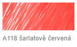 Štětečkový popisovač Faber-Castell – 118 šarlatově červený - 