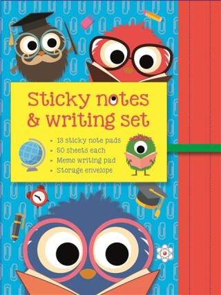 Sticky Notes and Writing Set: School Monsters - Press Peony