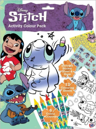 Stitch Kniha aktivit s pastelkami - neuveden