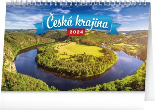 Kalendář 2024 stolní: Česká krajina, 23,1 × 14,5 cm - neuveden