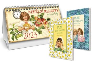 Stolní kalendář nedělní recepty 2023 + Tajné levné recepty  + Tajné bramborové recepty - Klára Trnková