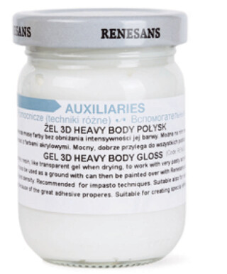 Strukturovací 3D gel lesklý – heavy body 110ml - 