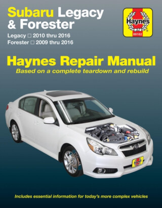 Subaru Legacy (10-16) & Forester (09-16) Haynes Repair Manual (USA) - Haynes Publishing