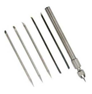 Suchá jehla Abig výměnná kovová, 5ks hrotů - 