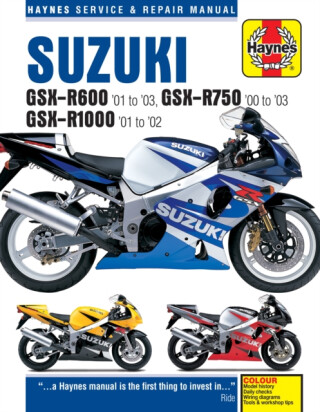 Suzuki GSX-R600 (01 - 03), GSX-R750 (00 - 03), GSX-R1000 (01 - 02) Haynes Repair Manual - Haynes Publishing