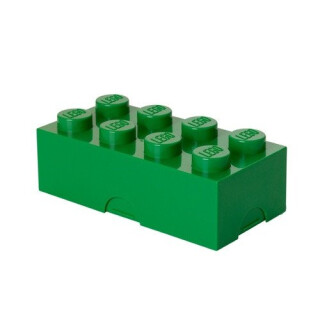 LEGO box na svačinu 100 x 200 x 75 mm - tmavě zelená - neuveden
