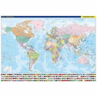 Svět nástěnná politická mapa - neuveden