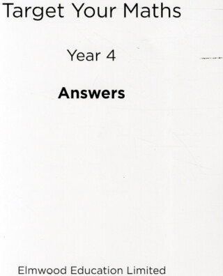 Target Your Maths Year 4 Answer Book - Stephen Pearce