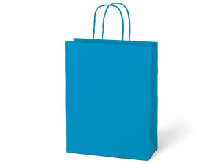 Taška MFP dárková T5 kraft 260x320x100 modrá - 