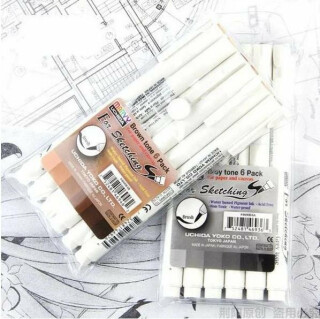 Sada fixů Marvy – šedé odstíny 6ks - neuveden