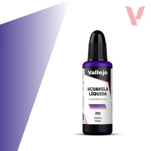Tekutá akvarelová barva Vallejo 32ml – 310 Violet - 