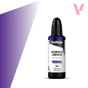 Tekutá akvarelová barva Vallejo 32ml – 320 Blue Violet - 