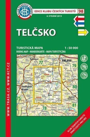 Telčsko /KČT 98 1:50T Turistická mapa - neuveden