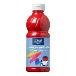 Temperová barva Lefranc Redimix 500ml – 005 Brilliant Red - 