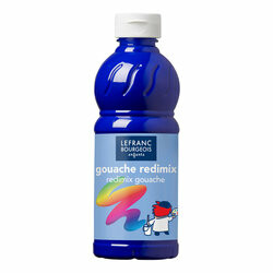 Temperová barva Lefranc Redimix 500ml – 009 Brilliant Blue (Ultramarine) - 