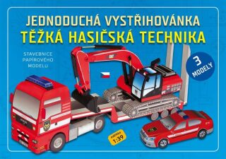 Těžká hasičská technika - Jednoduchá vystřihovánka - neuveden