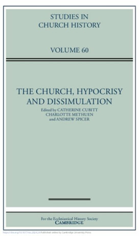 The Church, Hypocrisy and Dissimulation: Volume 60 - 