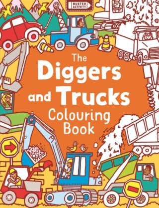 The Diggers and Trucks Colouring Book - Chris Dickason