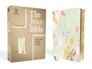 The Jesus Bible Artist Edition, ESV, Leathersoft, Multi-color/Teal - 