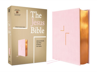 The Jesus Bible, ESV Edition, Leathersoft over Board, Pink - 