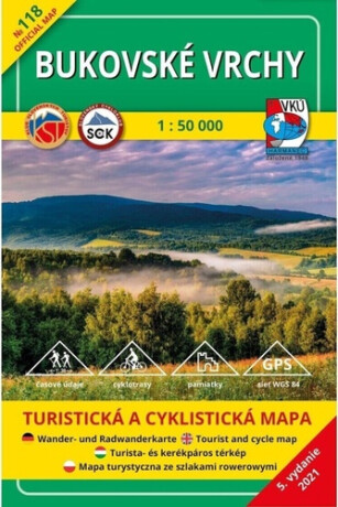 TM 118 Bukovské vrchy 1: 50 000 - 