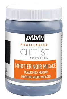 Tmavá slídová malta pro akrylové barvy 250 ml - 