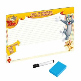 Tom a Jerry Nauč se písmenka - Stírací tabulka - neuveden