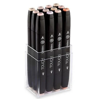 TOUCH Twin Marker 12ks, pleťové tóny - 