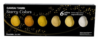 Tradiční japonské akvarelové barvy Gansai Tambi - Starry Colours - 