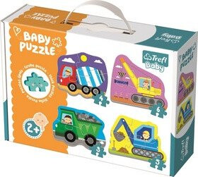 Trefl Puzzle Baby Vozidla na stavbě 4v1 (3,4,5,6 dílků) - neuveden