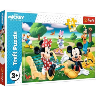 Trefl Puzzle Mickey Mouse Mezi přáteli - Mickey Mouse with friends / 24 dílků MAXI - neuveden