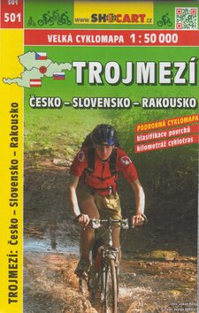 Trojmezí Česko-Slovensko-Rakousko cyklomapa 1:50 000 - neuveden