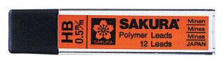 Tuhy do mechanické tužky Sakura 0,5 mm HB - 