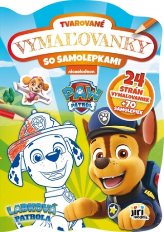 Tvarované maľovanky Labková patrola - 