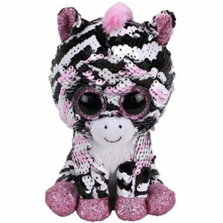 TY Beanie Boos flitrový ZOEY - zebra 15 cm - neuveden